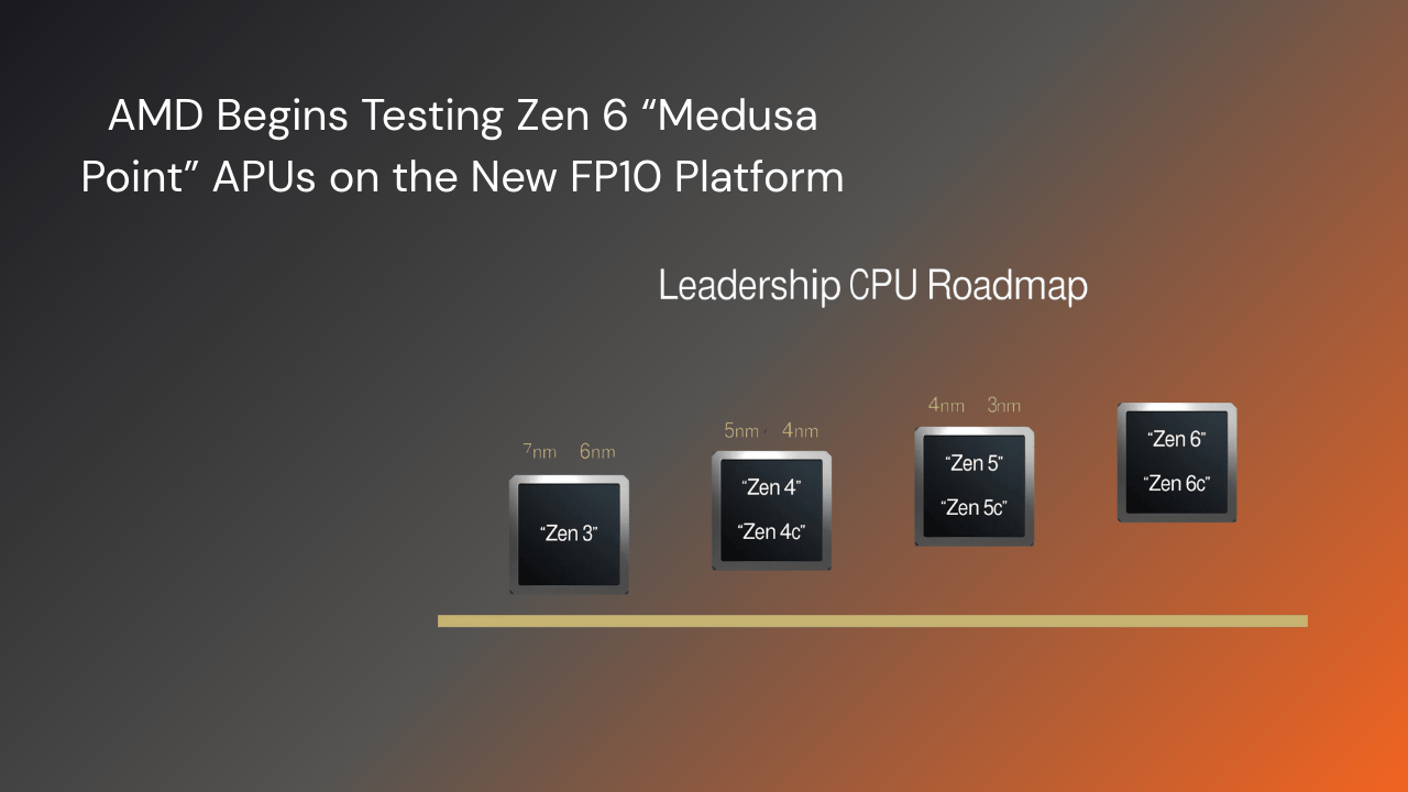 AMD Begins Testing Zen 6 “Medusa Point” APUs on the New FP10 Platform - GamerTech Toronto