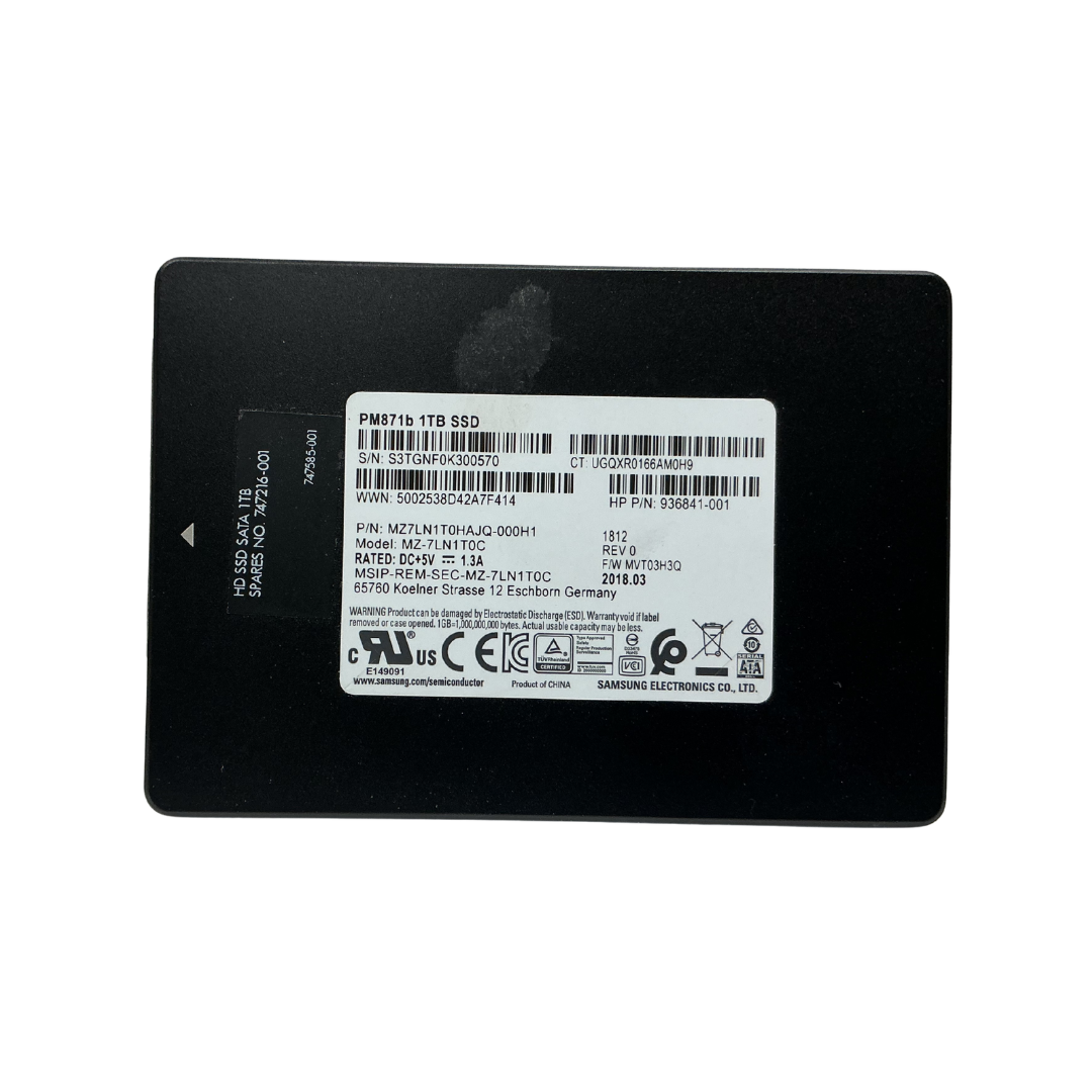 Samsung PM871b 1TB 2.5" SATA SSD (MZ-7LN1T0C) — Used, Working — photo 2