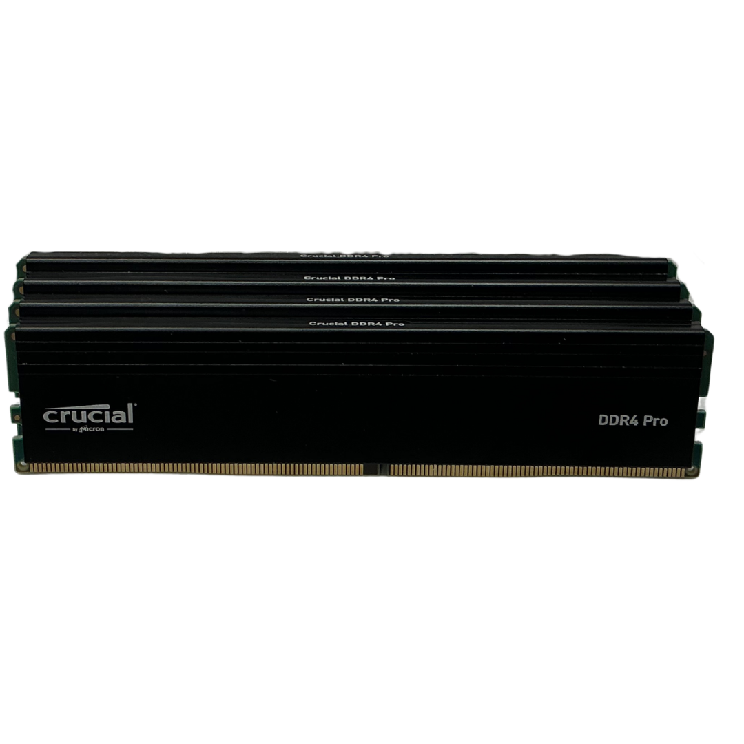 Crucial Pro 128GB (4×32GB) DDR4-3200 UDIMM Desktop RAM — Used, Working — photo 1