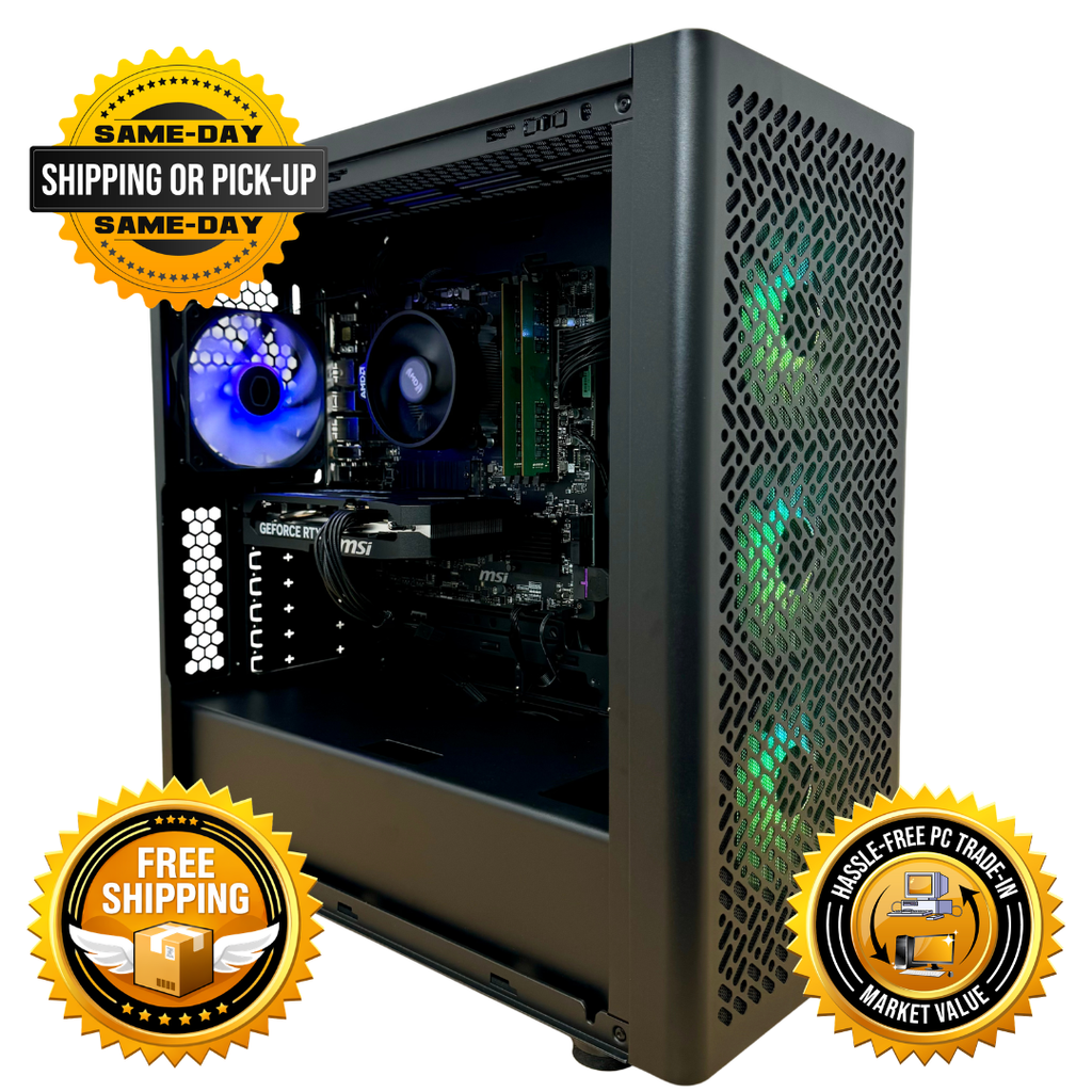 自作PC　RYZEN5 3500・16GB・128GB・RX550・WIN11 AMD Ryzen 5 5500 + RTX 5060 Gaming PC | 1080p Ready | GamerTech