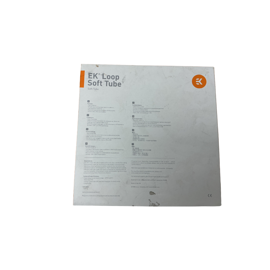 EKWB EK-Loop Soft Tube 3/8" ID x 5/8" OD, 3 Meter, Clear β New, Factory Sealed β photo 2