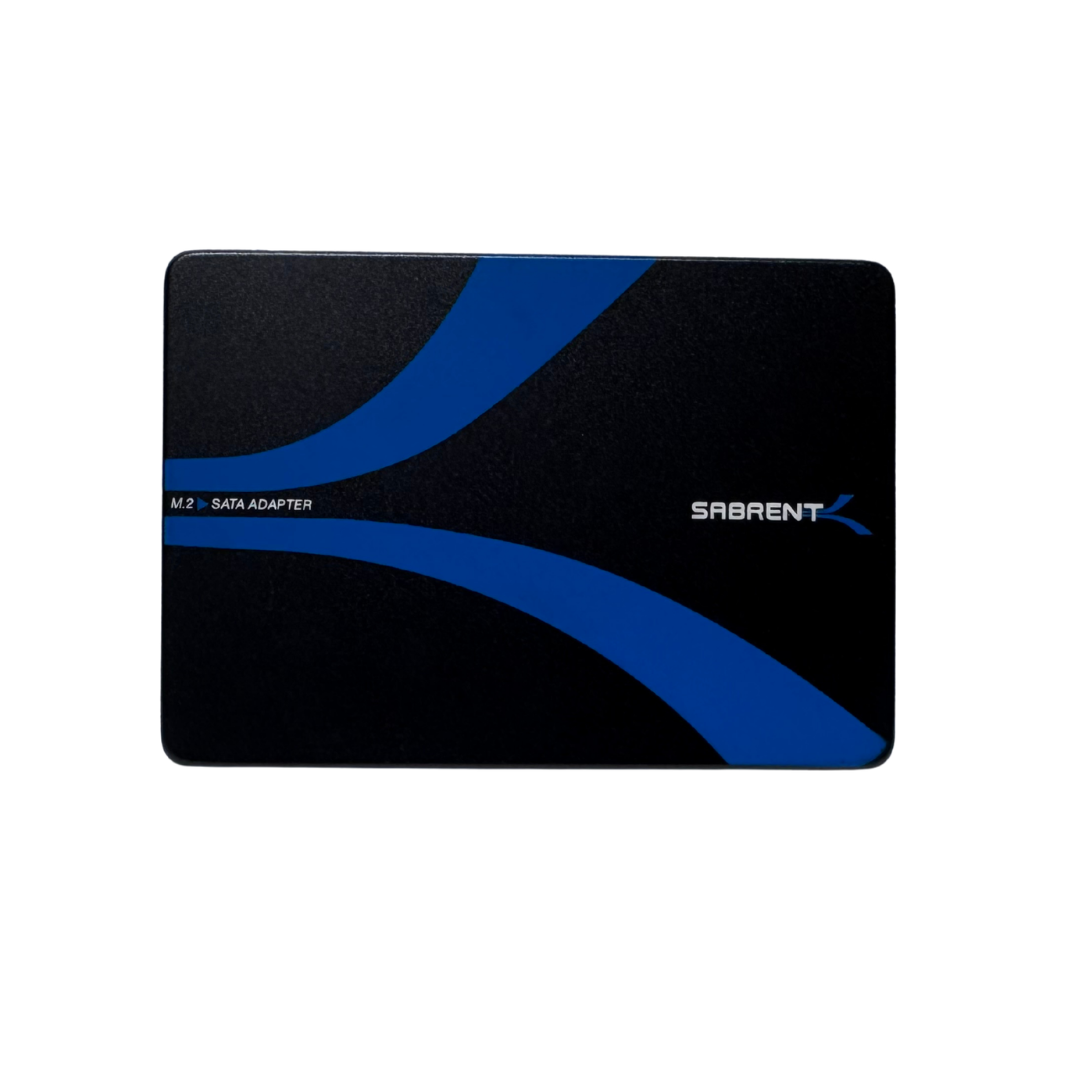Sabrent EC-M2SA M.2-to-2.5" SATA Enclosure + 2TB M.2 SATA SSD — Used, Working