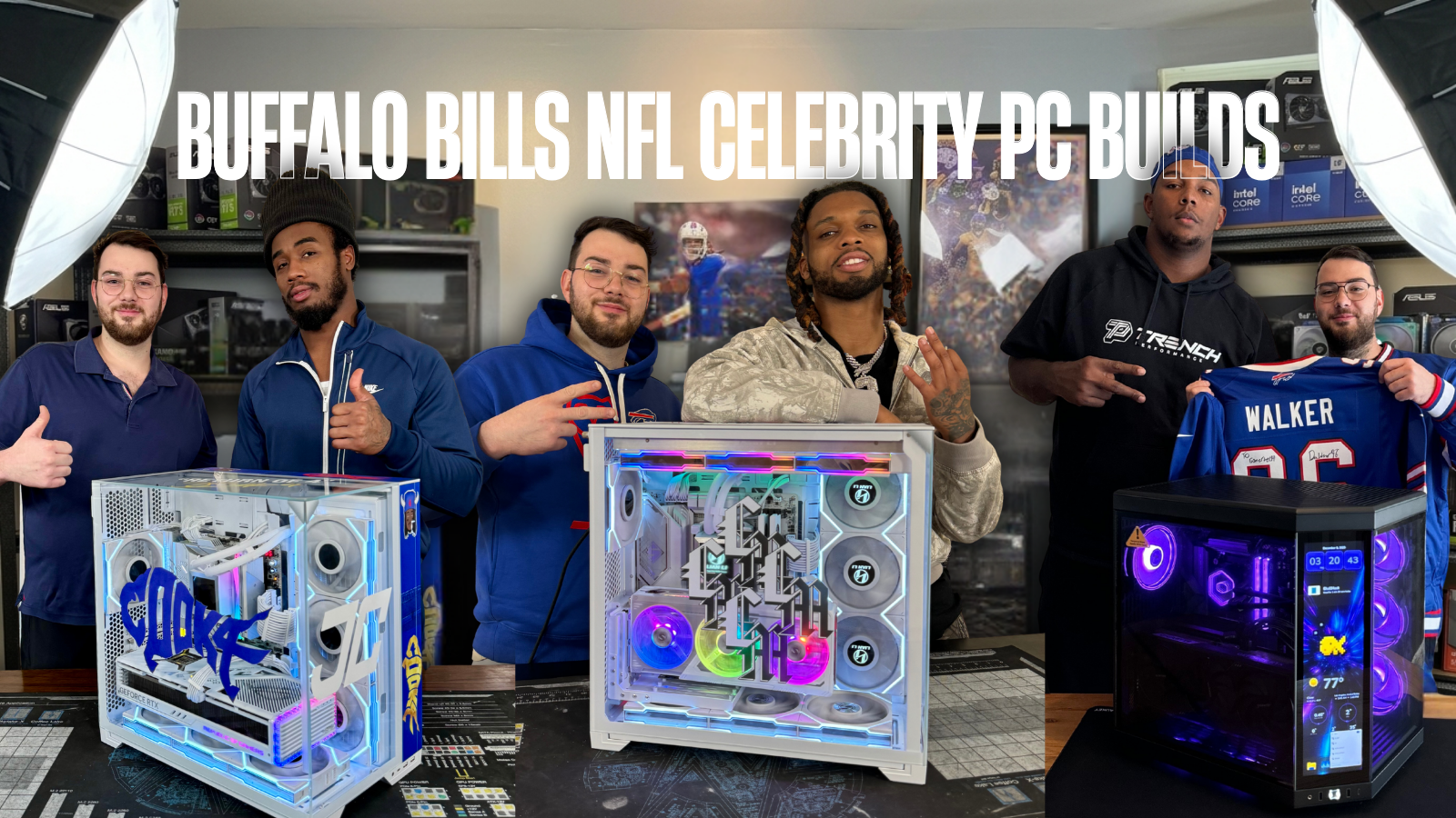 Buffalo Bills and NFL Celebrity PC Builds by GamerTech
