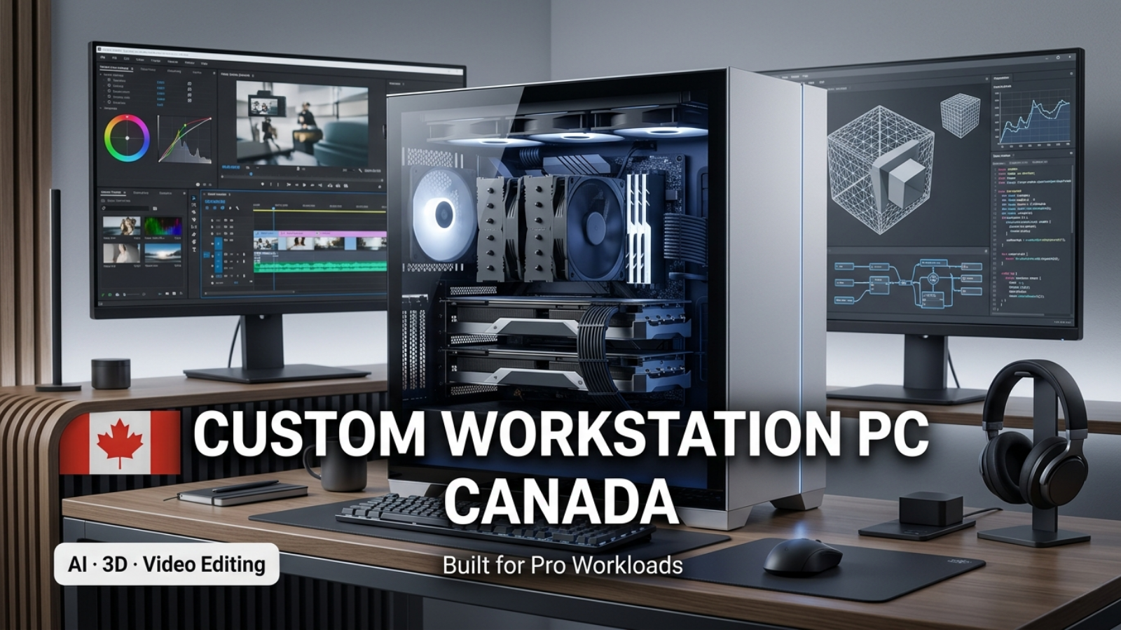 Custom Workstation PC Canada — Video Editing, 3D Rendering, Machine Learning