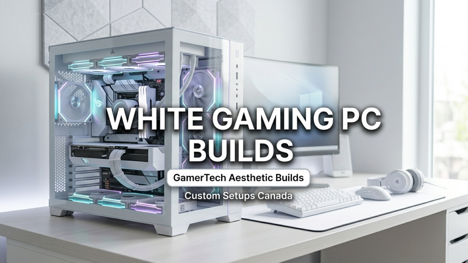 White Gaming PC Builds Canada — Aesthetic Custom Setups at GamerTech