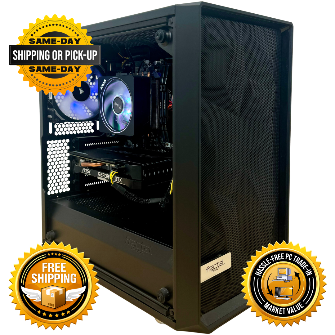 Refurbished | AMD Ryzen 3 3300X | GTX 1660 SUPER | Custom Built Computer