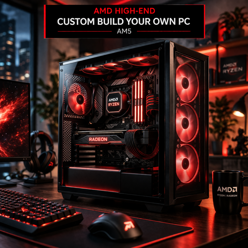Gamertech AMD High-End Custom Build Your Own PC | Build Your Own Cust ...