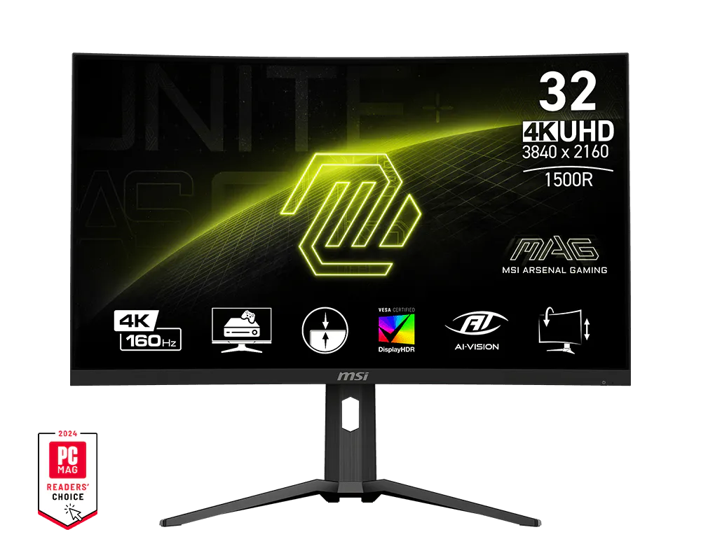 MSI 32" 4K 160Hz Curved Gaming Monitor