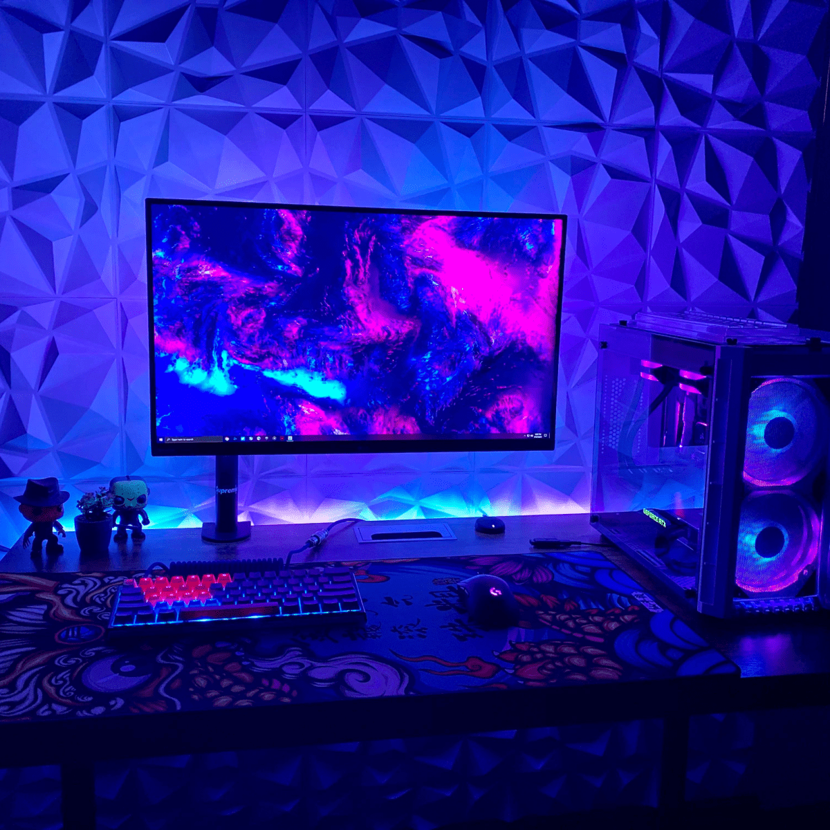 GamerTech Custom 3D - Wall Panels - White | Black | Silver - GamerTech Toronto